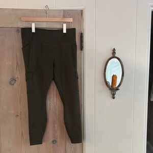 all in motion Olive Green Cargo Leggings